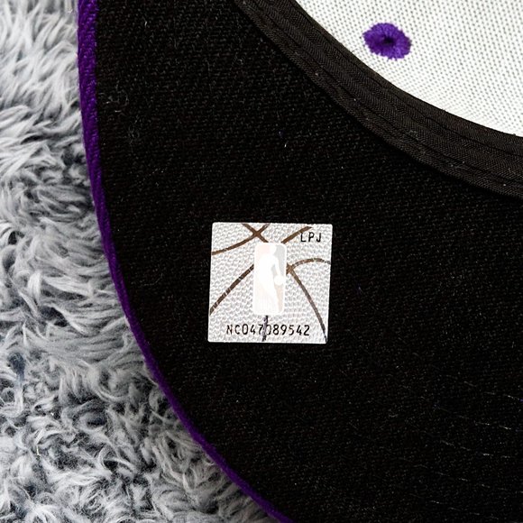Los Angeles Lakers Dark Purple - Gray NBA Fools Snapback Ultra Game cap hat - Picture 7 of 9
